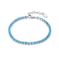 Bracciale Brand Donna Tennis colorato in Acciaio Zircone 14BR044T-M - 14BR044T-M